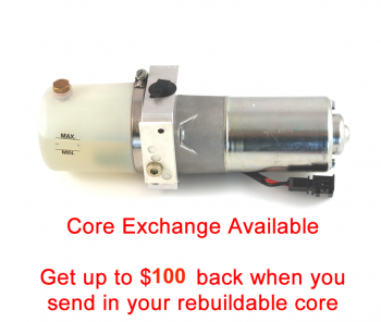 Special option: Core Exchange for '03-'07 Audi A4 Cabriolet Top Hydraulic Pump without valve block or frame